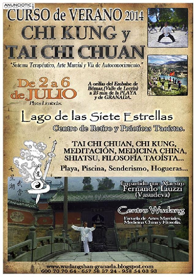 2-6 Julio 2014 Curso de Chi Kung y Tai Chi Chuan en Valle de Lecrín,Granada