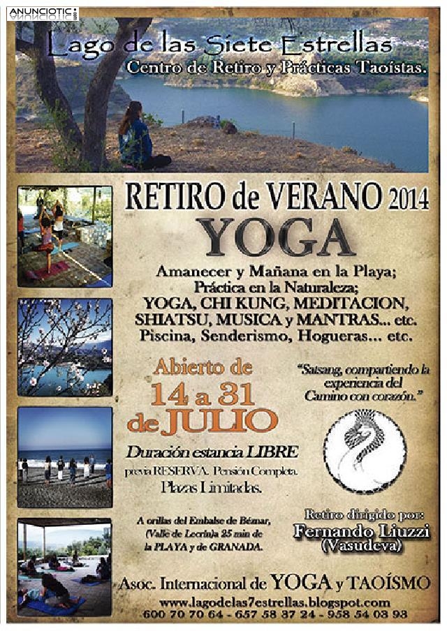 14-31 Julio 2014 Retiro de Yoga y Meditaci&oacute;n abierto en Valle de Lecr&iacute;n, GR