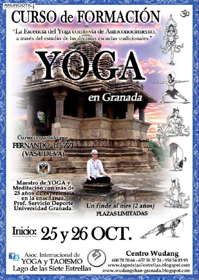 Formación Instructores de Yoga en Granada. Inicio: 25-26 OCT 2014