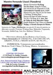 26-27 OCT. 2013 Inicio Cursos de Formaci&oacute;n de CHI KUNG y/o de TAI CHI en Granada.
