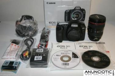 Canon EOS 5D Mark II 21.mp c&aacute;mara r&eacute;flex con objetivo Canon EF 24-105mm IS del objetivo