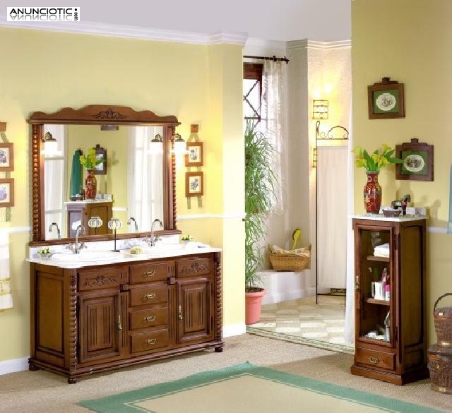 Mueble Ba&ntilde;o R&uacute;stico....................Online