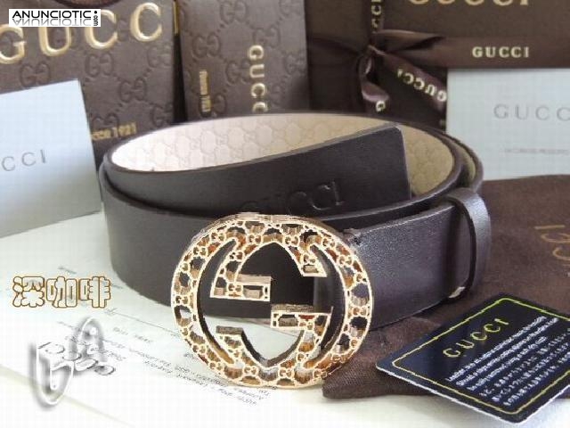 Hermes.DG.LV.Burberry.GUCCI.CK.cintur&oacute;n de piel. 25euros