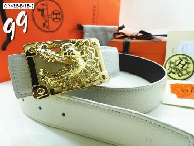 Hermes.DG.LV.Burberry.GUCCI.CK.cintur&oacute;n de piel. 25euros