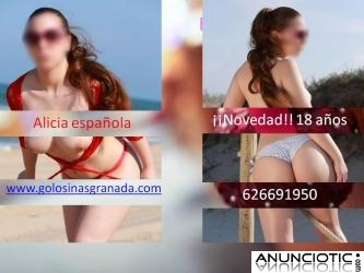 18 Años, española preciosa con cuerpo de rubia play-boy. Últimos días en Granada