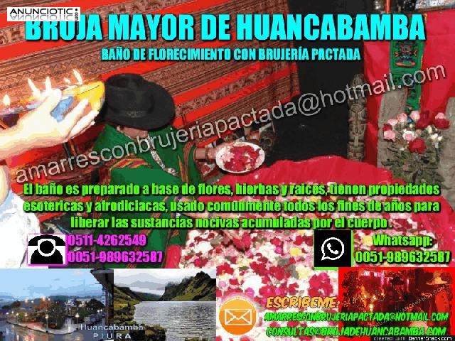 AMARRES PARA AMANTES &Uacute;NICOS EN EL MUNDO BRUJA HUANCABAMBINA