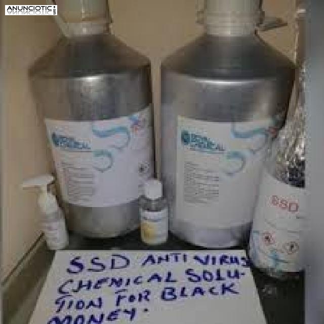 Ssd soluci&oacute;n qu&iacute;mica y polvo para limpiar notas