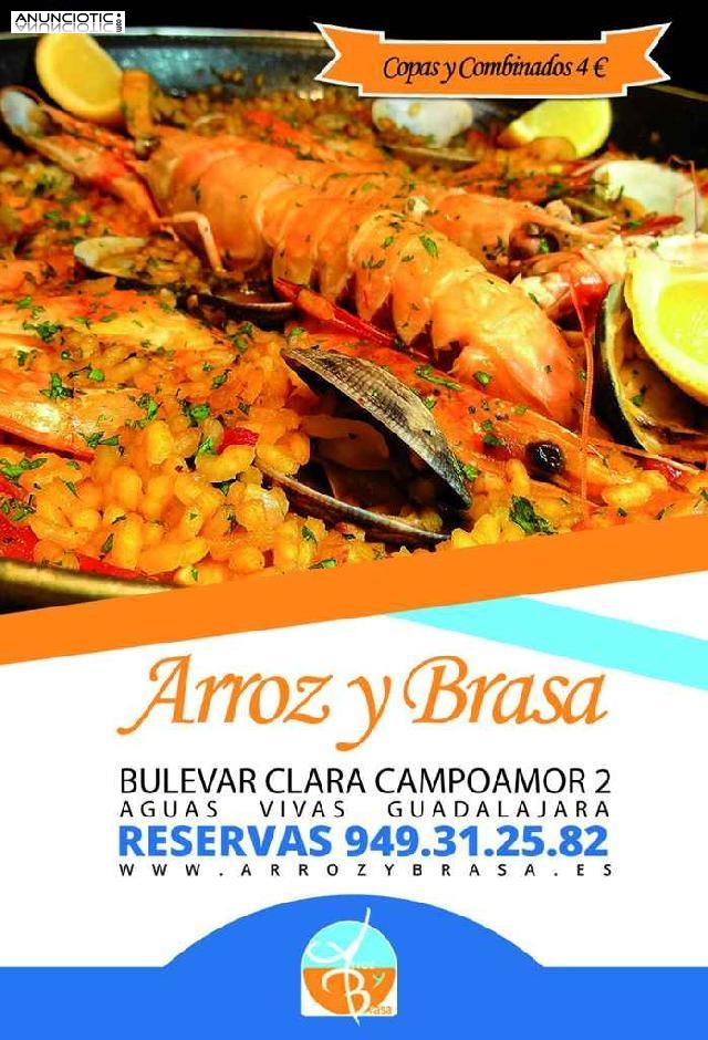 Men&uacute; suculento en Arroz y Brasa.