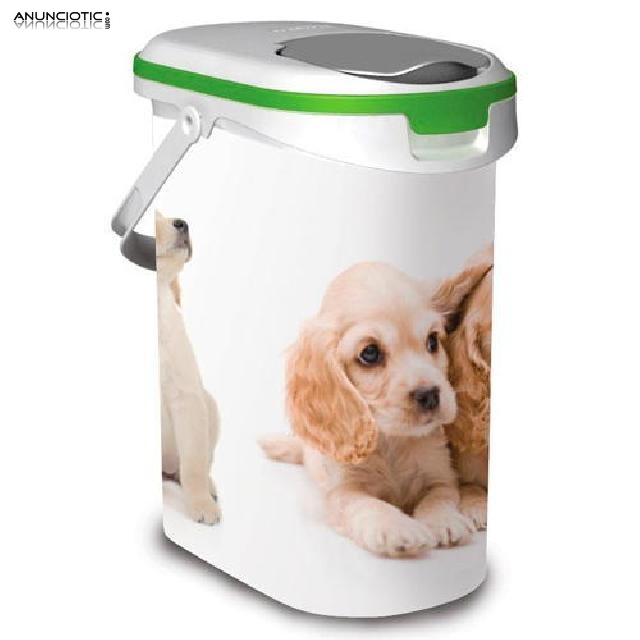 Contenedor herm&eacute;tico peque&ntilde;o para pienso de mascotas