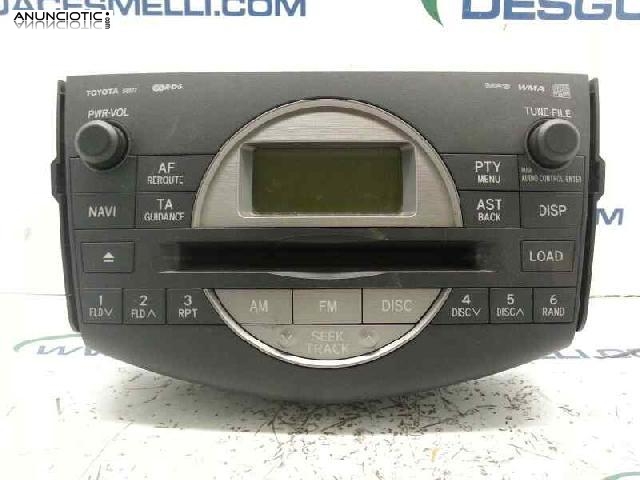 Sistema audio radio cd mp3 toyota rav 4 de 2008