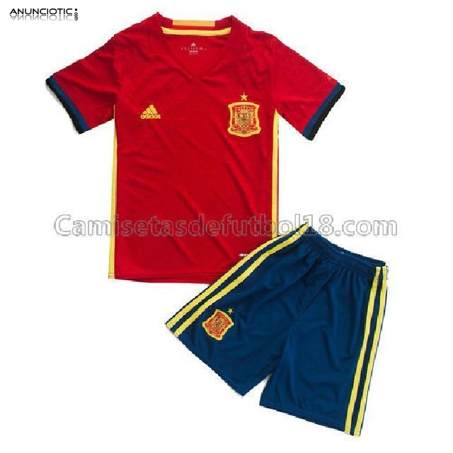 camiseta espana nino 2016-2017 1&ordf; equipaci&oacute;n
