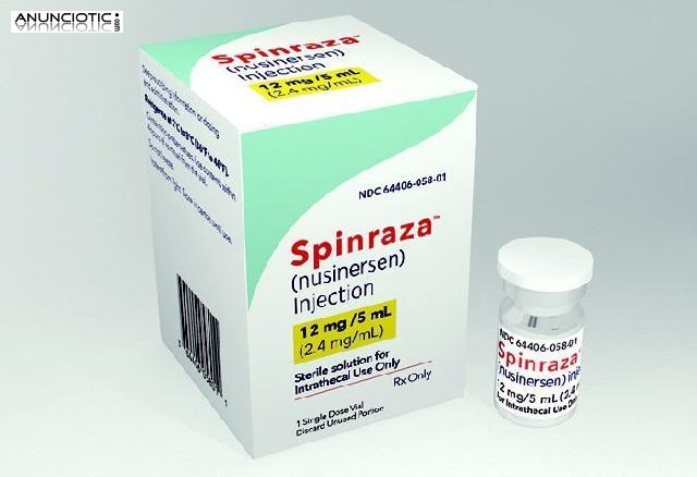 Venta de inyecci&oacute;n de spinraza (nusinersen) 12 mg / 5ml a buen precio. Corr