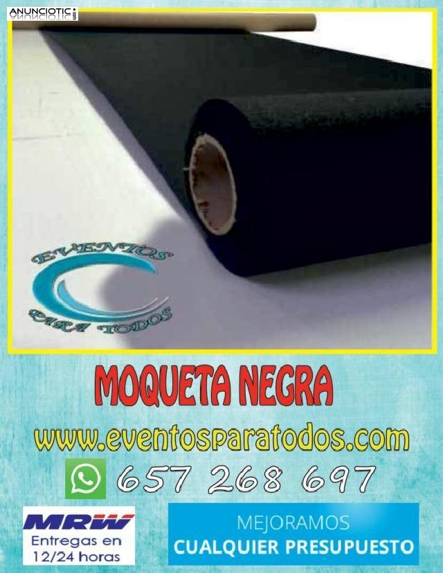 Venta de moqueta negra econ&oacute;mica