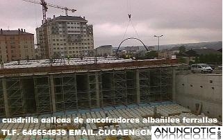 cuadrilla gallega de encofradores alba&ntilde;iles y ferrallas 
