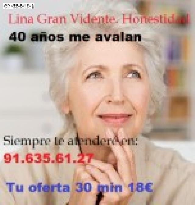 Vidente Lina, muy honesta. Medium 806 405 911. Tarot 20 min 13�
