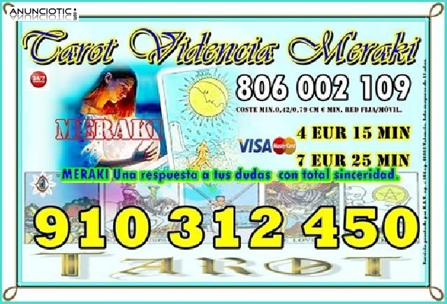 806 002 109 LAS 24 HORAS VIDENTE  TAROTISTA 910312450 - 7� 25min