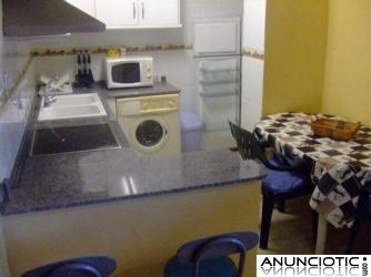 Alq. Apart. Xeraco playa Pte. Mayo 200�. 1&ordf; Linea  mar, con garaje. 