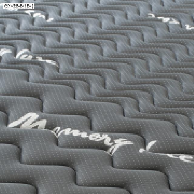 NUEVO Colch&oacute;n Memory Lux, viscoel&aacute;stica con carbono activo