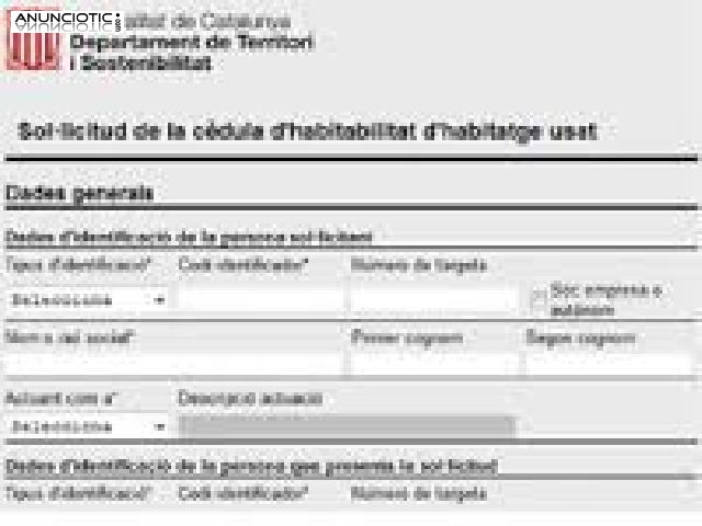 Certificado energetico y c&eacute;dula  de habitabilidad en  tarragona