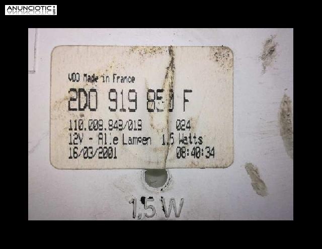 189329 cuadro volkswagen lt caja abierta