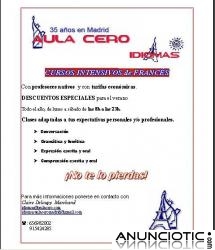 CLASES  INTENSIVAS de FRANC&Eacute;S  