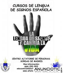 Cursos lengua de signos espa&ntilde;ola en Madrid
