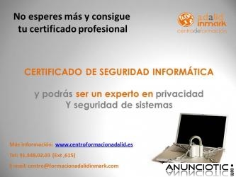 CERTIFICADO DE SEGURIDAD INFORM&Aacute;TICA