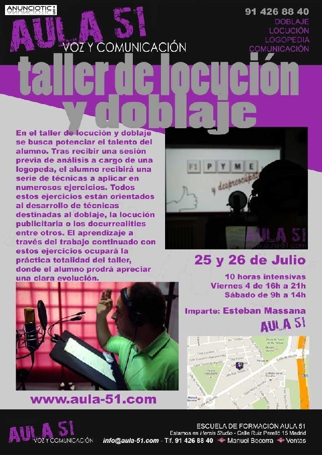 talleres de doblaje y locuci&oacute;n