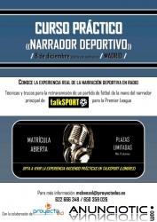 Curso pr&aacute;ctico Narrador Deportivo
