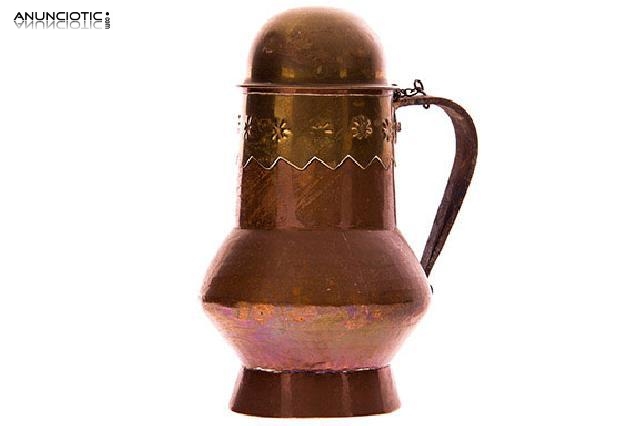 Cafetera cobre. a&ntilde;os 40.