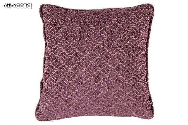Coj&iacute;n chenilla lila