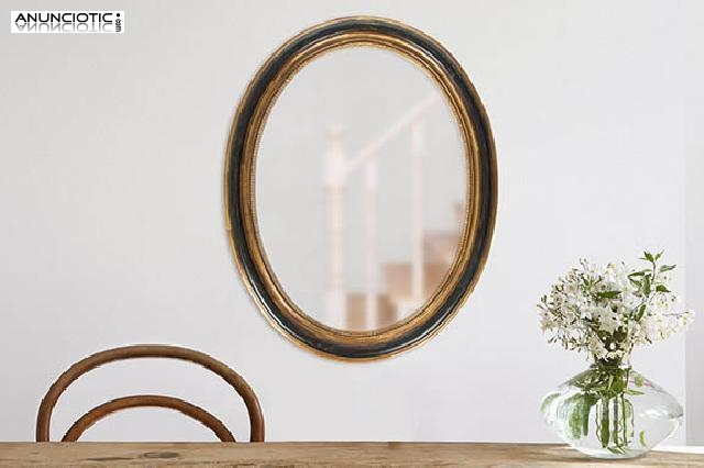 Espejo ovalado. a&ntilde;os 50