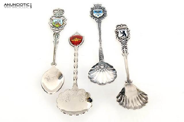 Lote 4 cucharillas de caf&eacute;