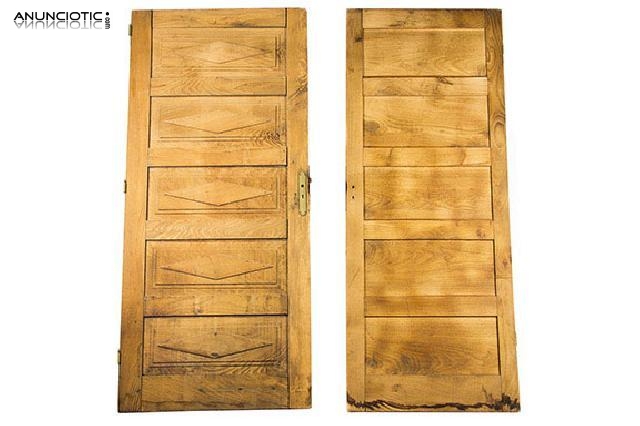 Puertas de casta&ntilde;o macizo. a&ntilde;os 40