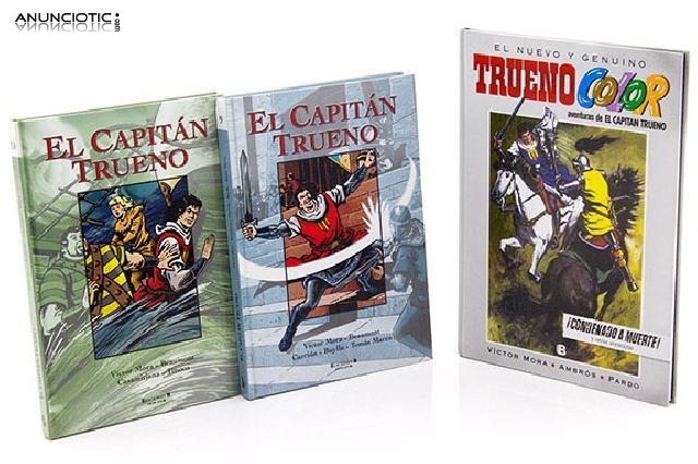 Lote de 3 tomos de el capit&aacute;n trueno