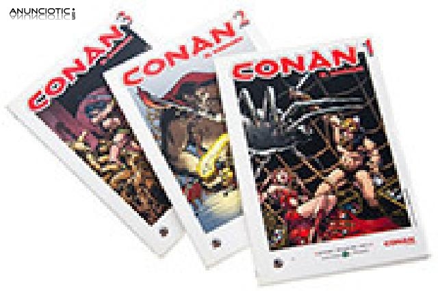 Colecci&oacute;n tres tomos conan el b&aacute;rbaro