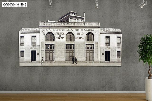 Cartel de madera troquelado f&aacute;brica