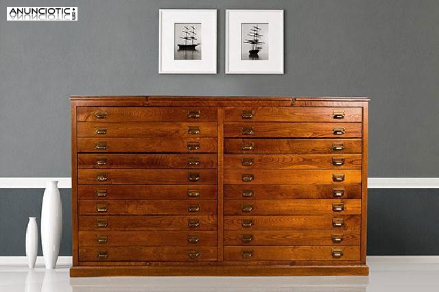 Mueble para cartas n&aacute;uticas. a&ntilde;os 30.