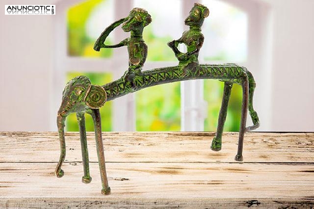 Figura en bronce vintage hind&uacute;