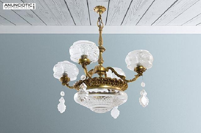 L&aacute;mpara de bronce. a&ntilde;os 30