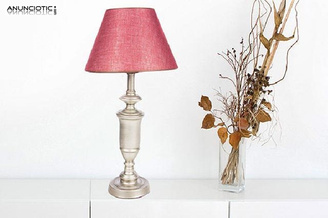 L&aacute;mpara vintage plata