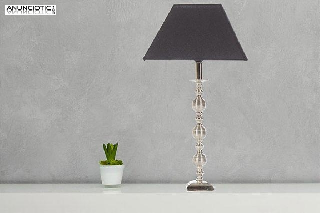 L&aacute;mpara mesilla cromada. vintage