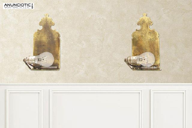 Lote de 2 apliques de bronce. a&ntilde;os 20