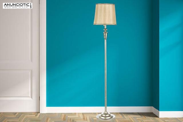 L&aacute;mpara de pie cromada. vintage