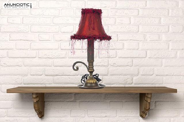 L&aacute;mpara palmatoria vintage.