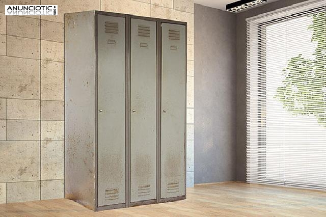 Taquilla de personal met&aacute;lico. a&ntilde;os 60