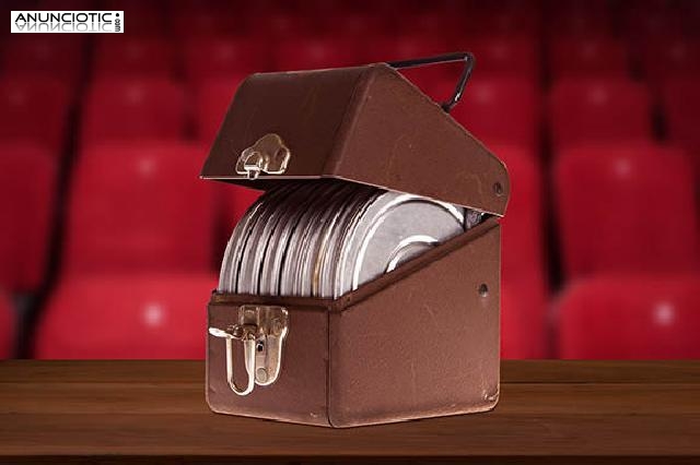 Caja antigua para pel&iacute;culas de 8mm