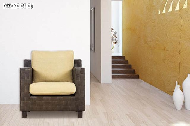 Sill&oacute;n rattan vintage