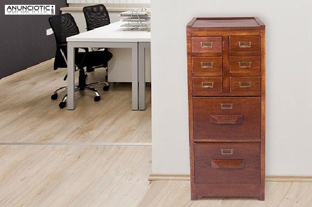 Archivador de casta&ntilde;o vintage.