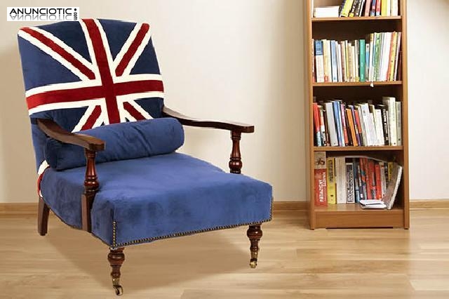 Sill&oacute;n vintage bandera reino unido